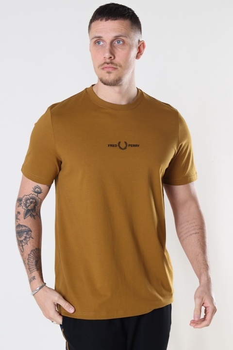 Fred Perry Embroidered Tee Dk. Came