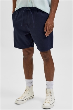 Selected Newton Linen Shorts Sky Ca
