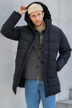 Only & Sons Carl Long Jacket Black