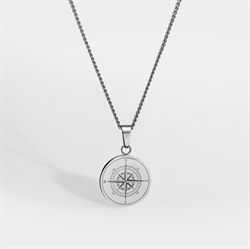 Northern Legacy Compass Pendant Sil