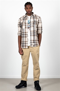 Fat Moose Adrian Check Ecru/Brown