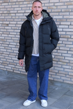 Jack & Jones Alpha Long Puffer Blac