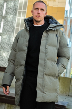 Jack & Jones Alpha Long Puffer Dust