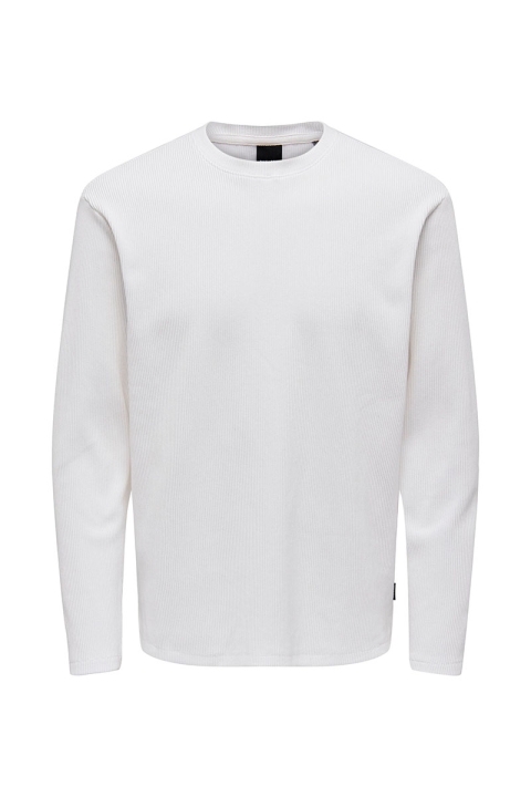 Only & Sons Berkely Crew White