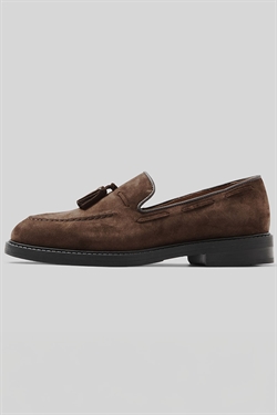 Selected Blake Suede Loafer Chocola