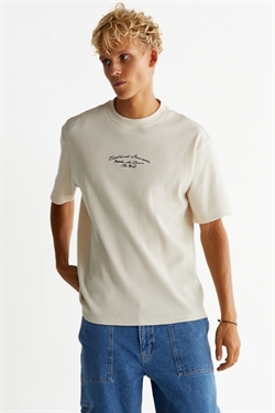 Woodbird Cole Road Tee Off White
