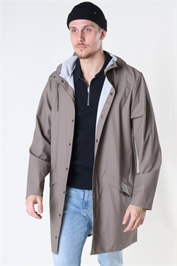 Rains Long Jacket Taupe