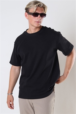 Solid Danton Box Fit Tee True Black