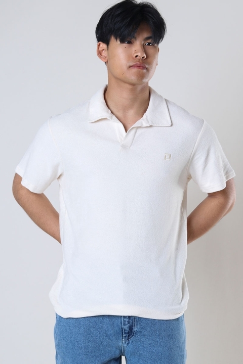 Only & Sons Davis Terry SS Polo Whi
