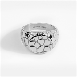 NL Earthquake Signature Ring Silver