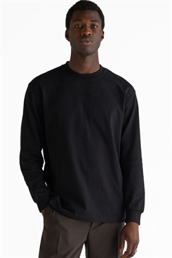 Woodbird Hanes Base LS Tee Black