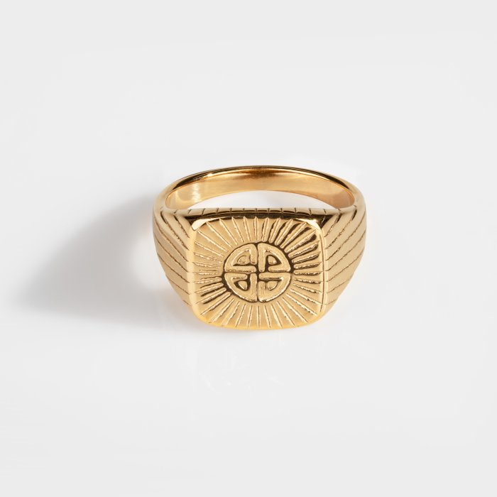 NL Knot Signature Ring Gold