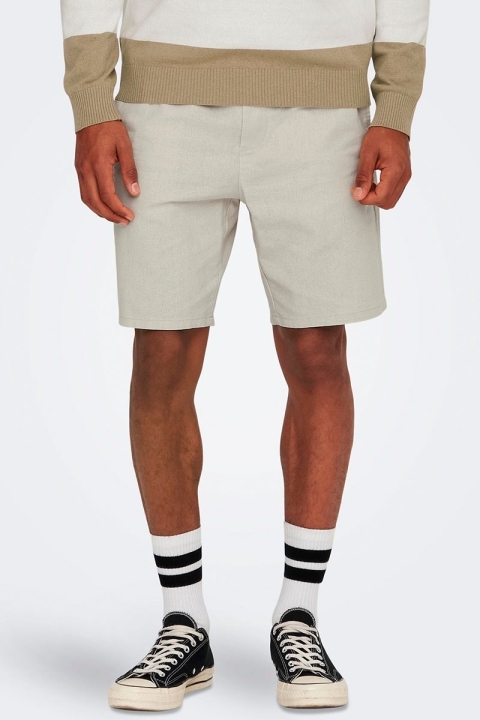 Only & Sons Linus Shorts Silver Lin