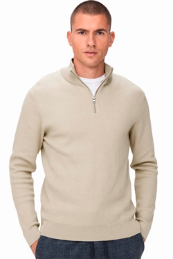 Only & Sons Phil Half Zip Silver
