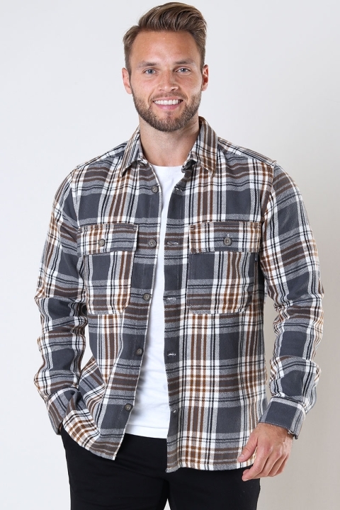 Only & Sons Scott LS Check Grey Pin