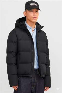 Jack & Jones Soho Puffer Hood Black