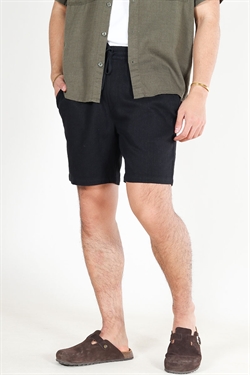 Only & Sons Tel Linen Shorts Black