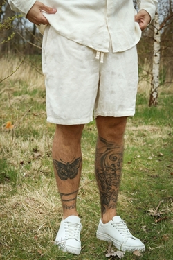 Only & Sons Tel Linen Shorts White